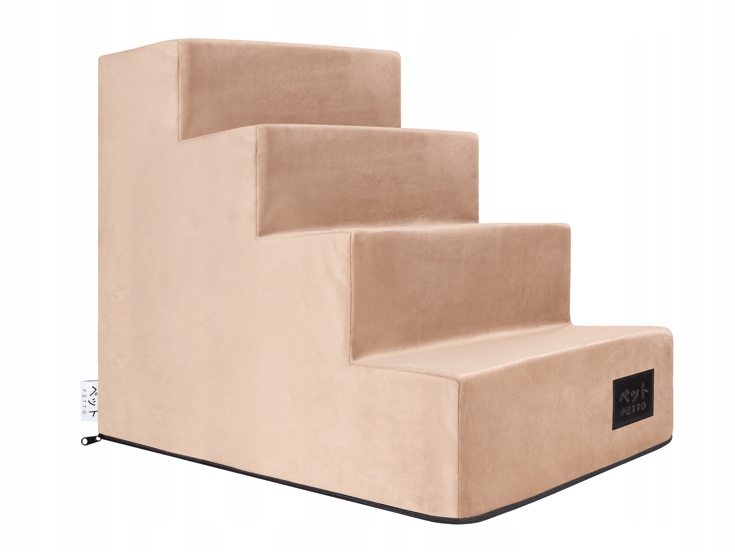 Levně Petto Takai 4 Velvet Schodky pro psa stupně béžové