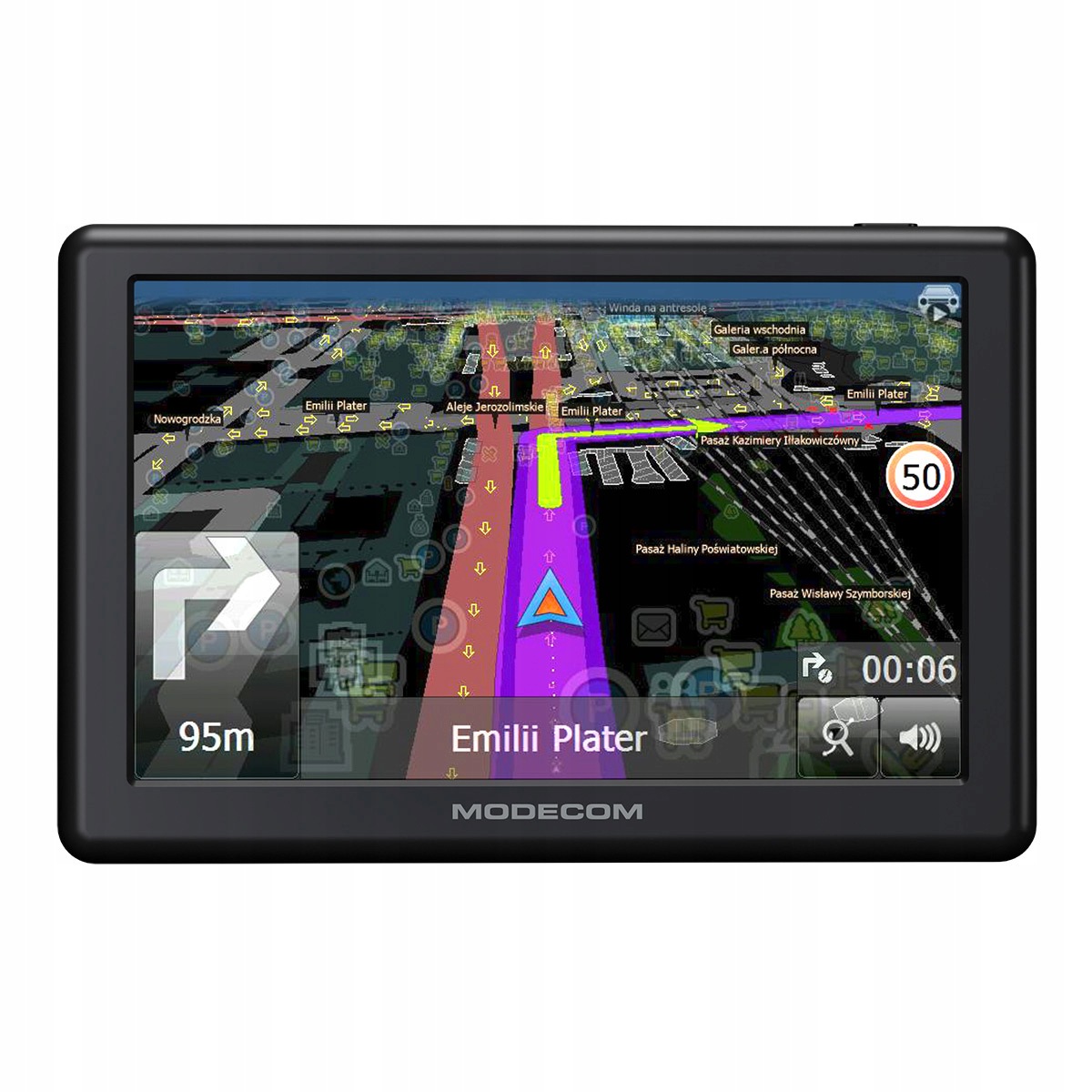 automobilová Modecom FreeWAY CX 5.0 MapFactor mapy Evropy