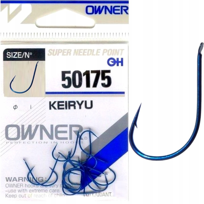 Haczyki Owner 50175 Keiryu Nr 12 15szt. Z Zadziorem Na Grunt Feeder Spławik