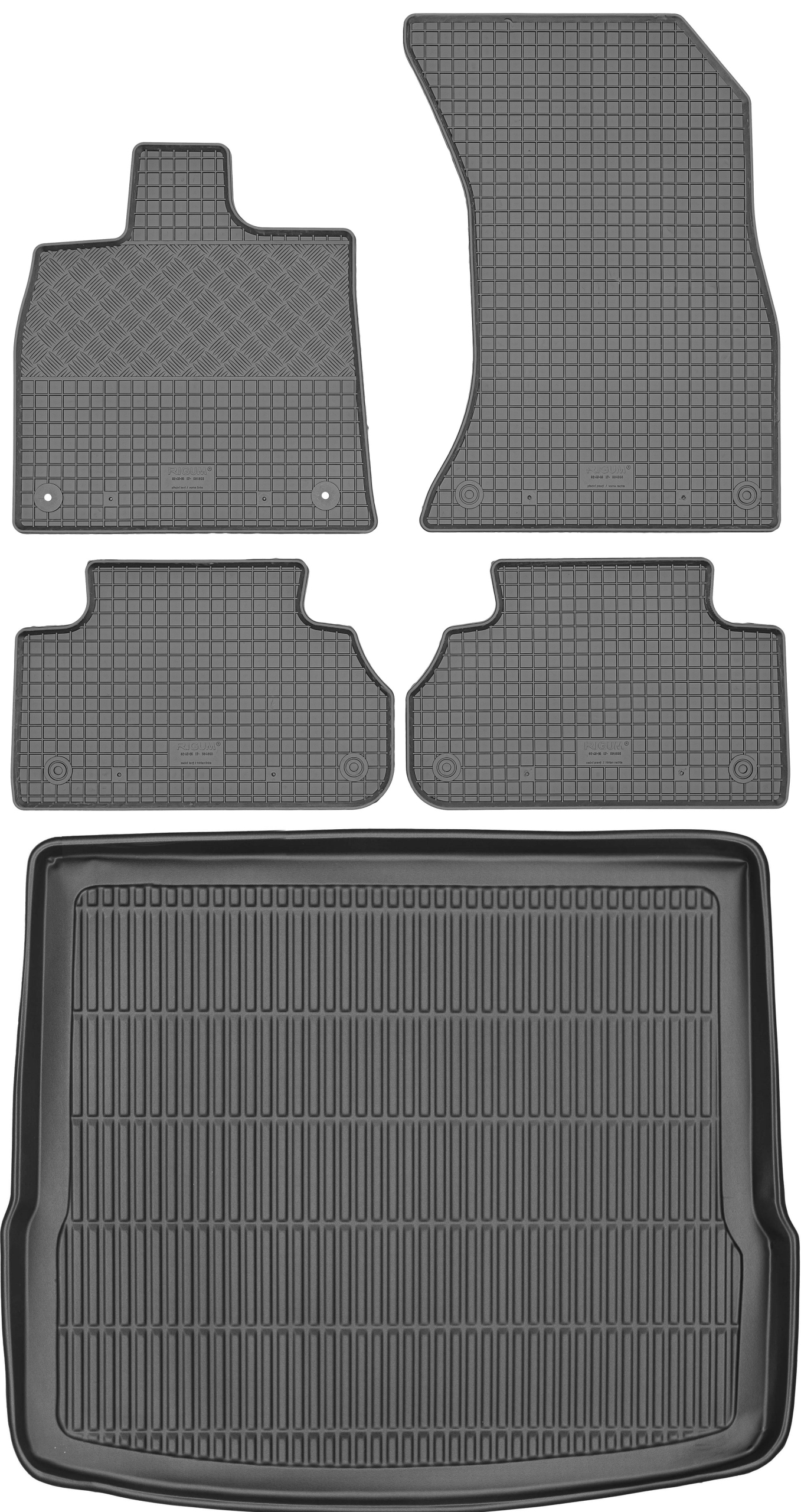 Audi Q5 II Suv 2017- Sada Gumové rohože rohož