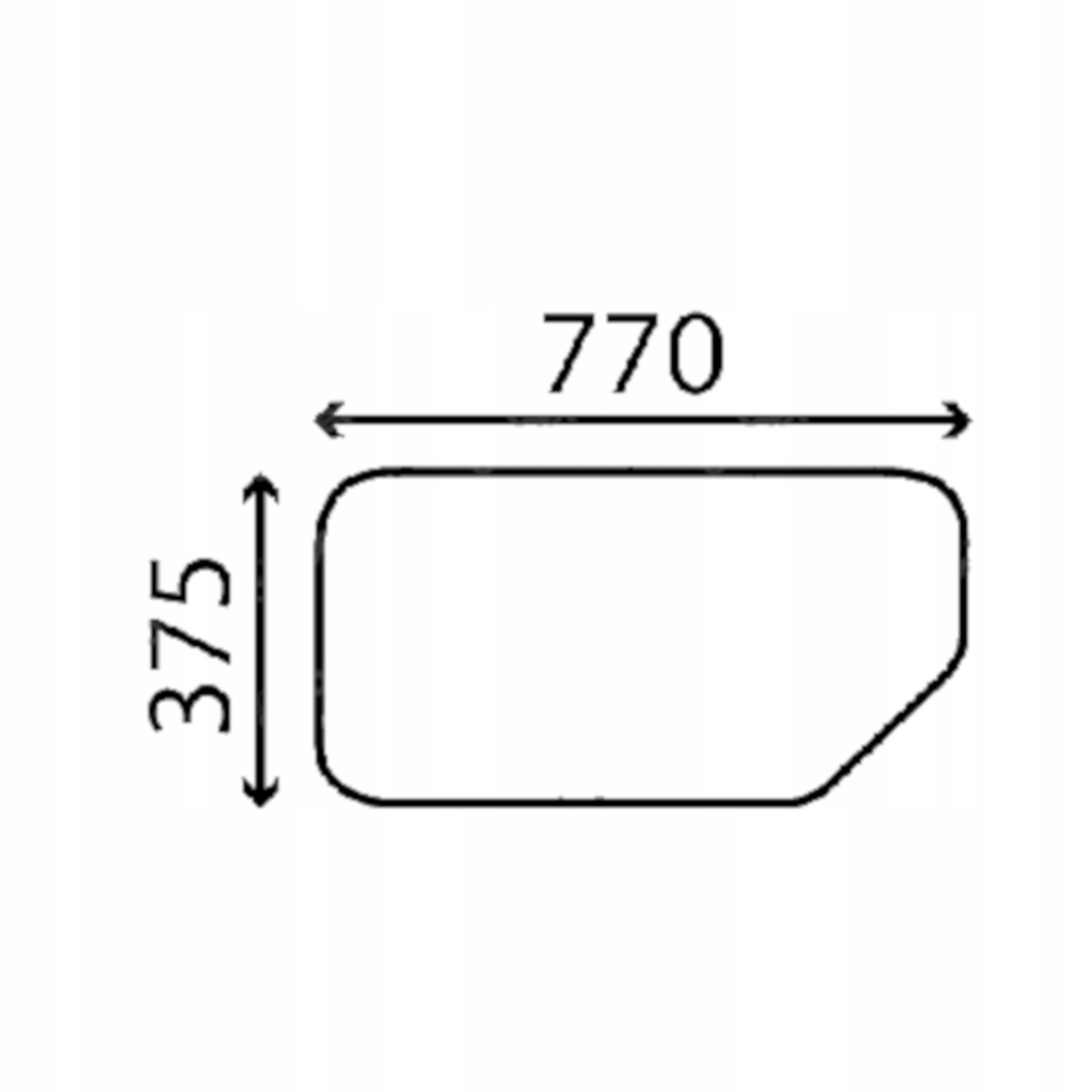 sklo zadní spodní 7700059141 (3760)