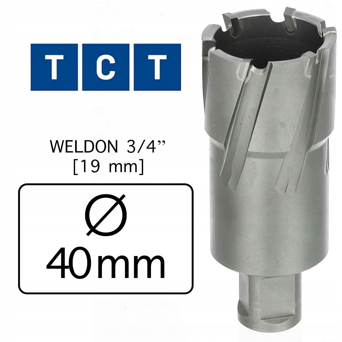 40 x 55 Frez Trepanacyjny INOX Wiertło Rurowe TCT Marka Melver