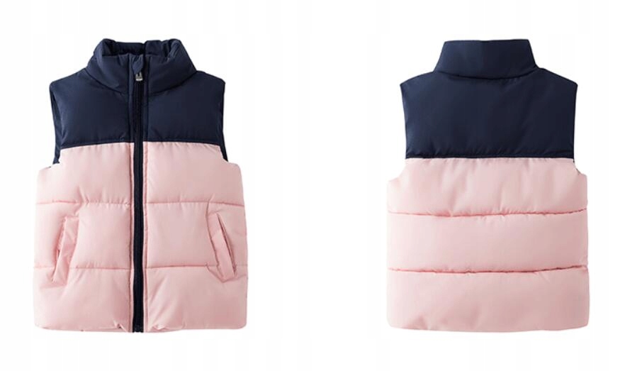 OCIEPLANY BEZRĘKAWNIK DZIECIĘCY PIKOWANY KAMIZELKA Marka Inna marka