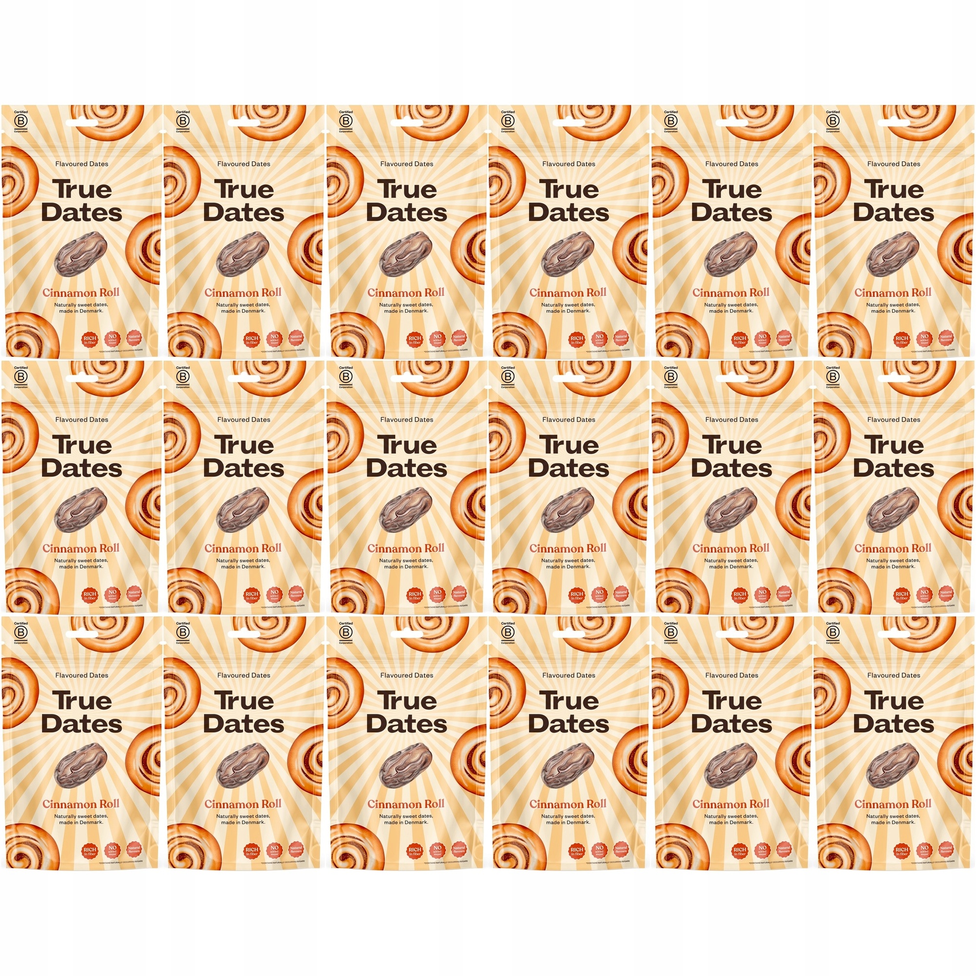 Zestaw daktyli True Dates daktyle o smaku Ciasteczka Cynamonowego 18 szt.