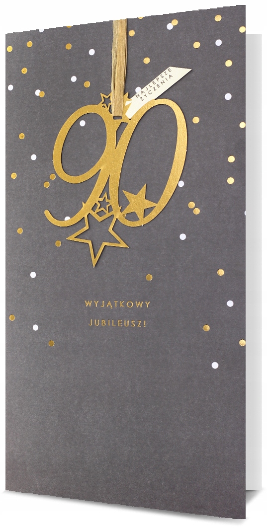 KARTKA NA URODZINY 90 DZIEWIĘĆDZIESIĄTKA HM 1106