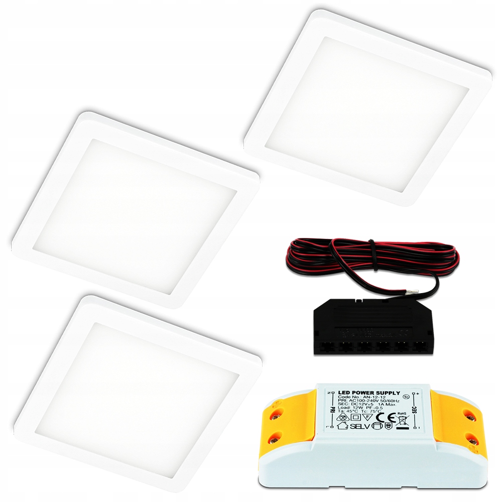 

Kpl 3X Lampa Podszafkowa Led Nad Blat Oczko Led