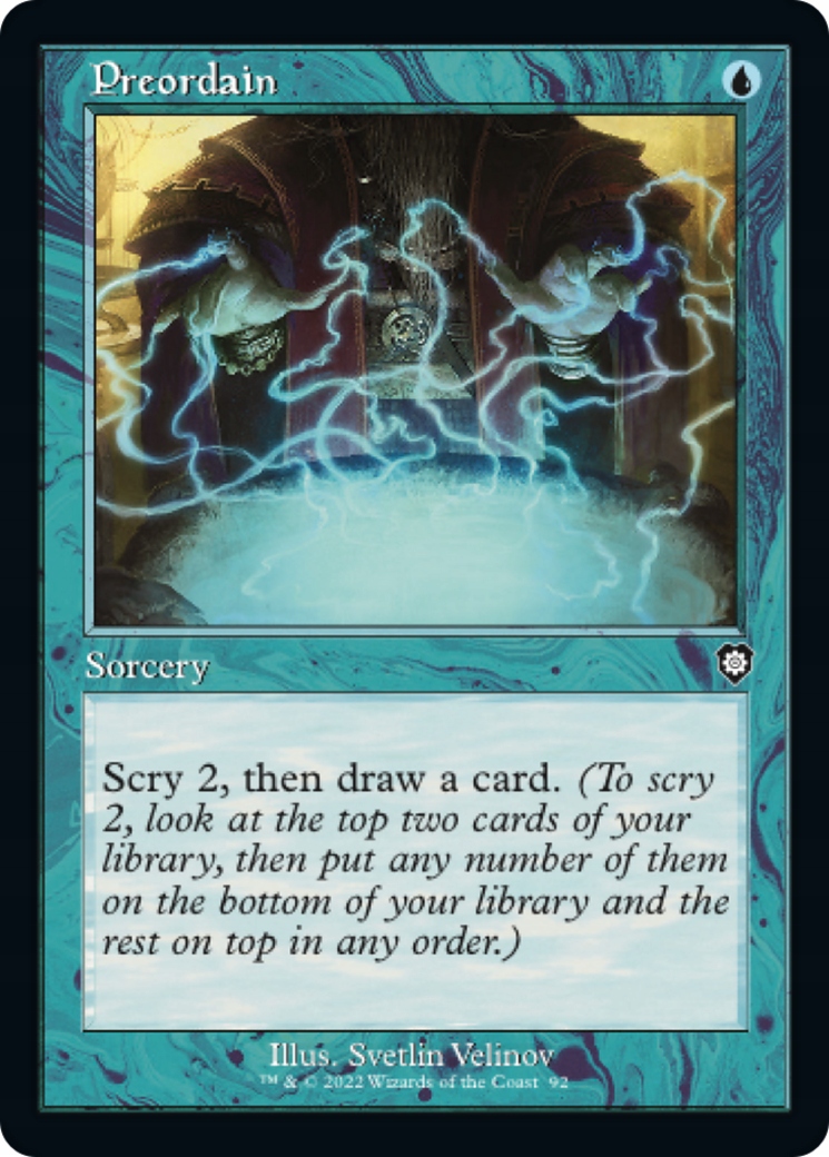 Mtg Preordain *Retro-Frame*