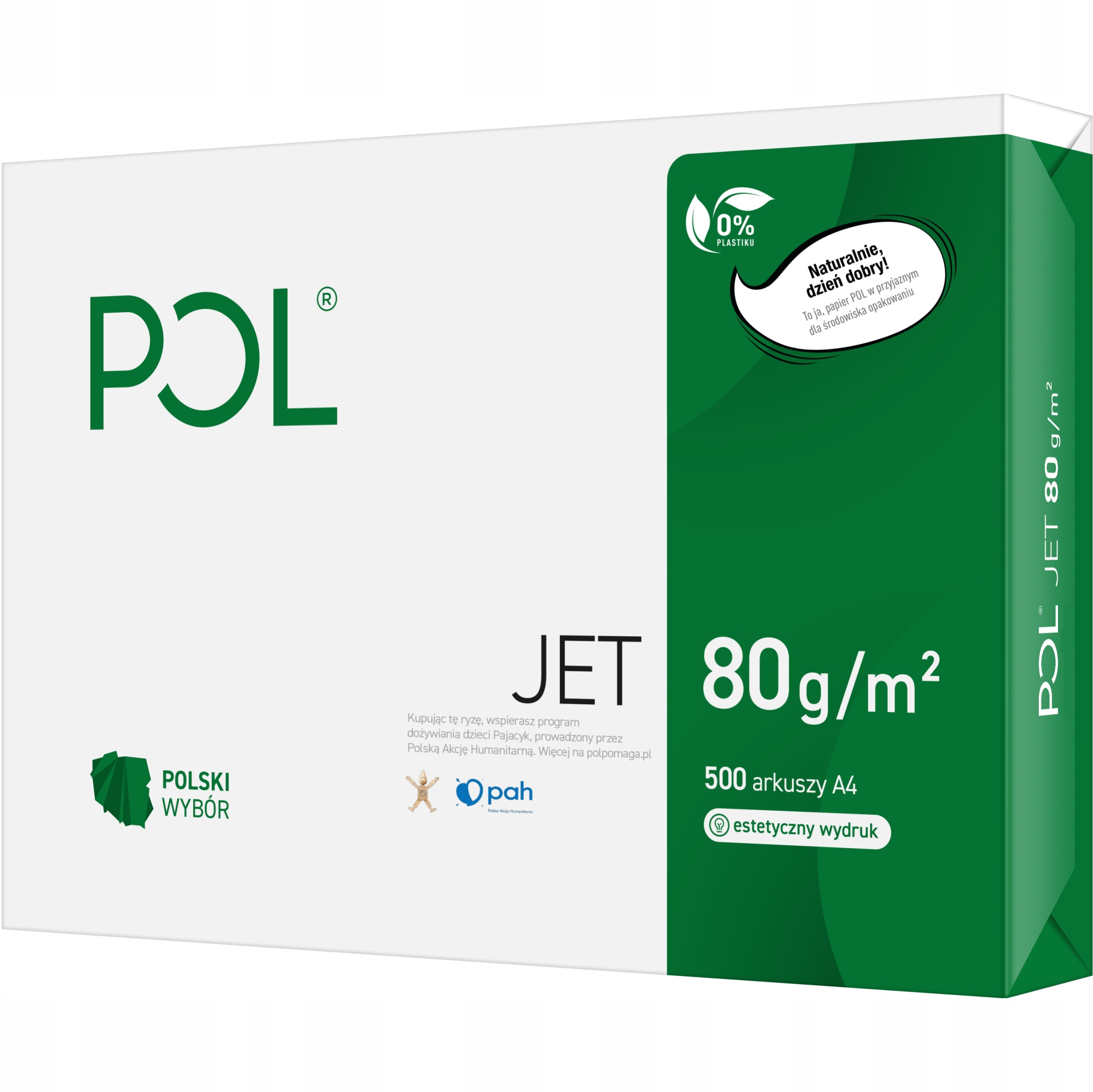 

Papier do drukarki POLjet A4 80g biały 1ryza