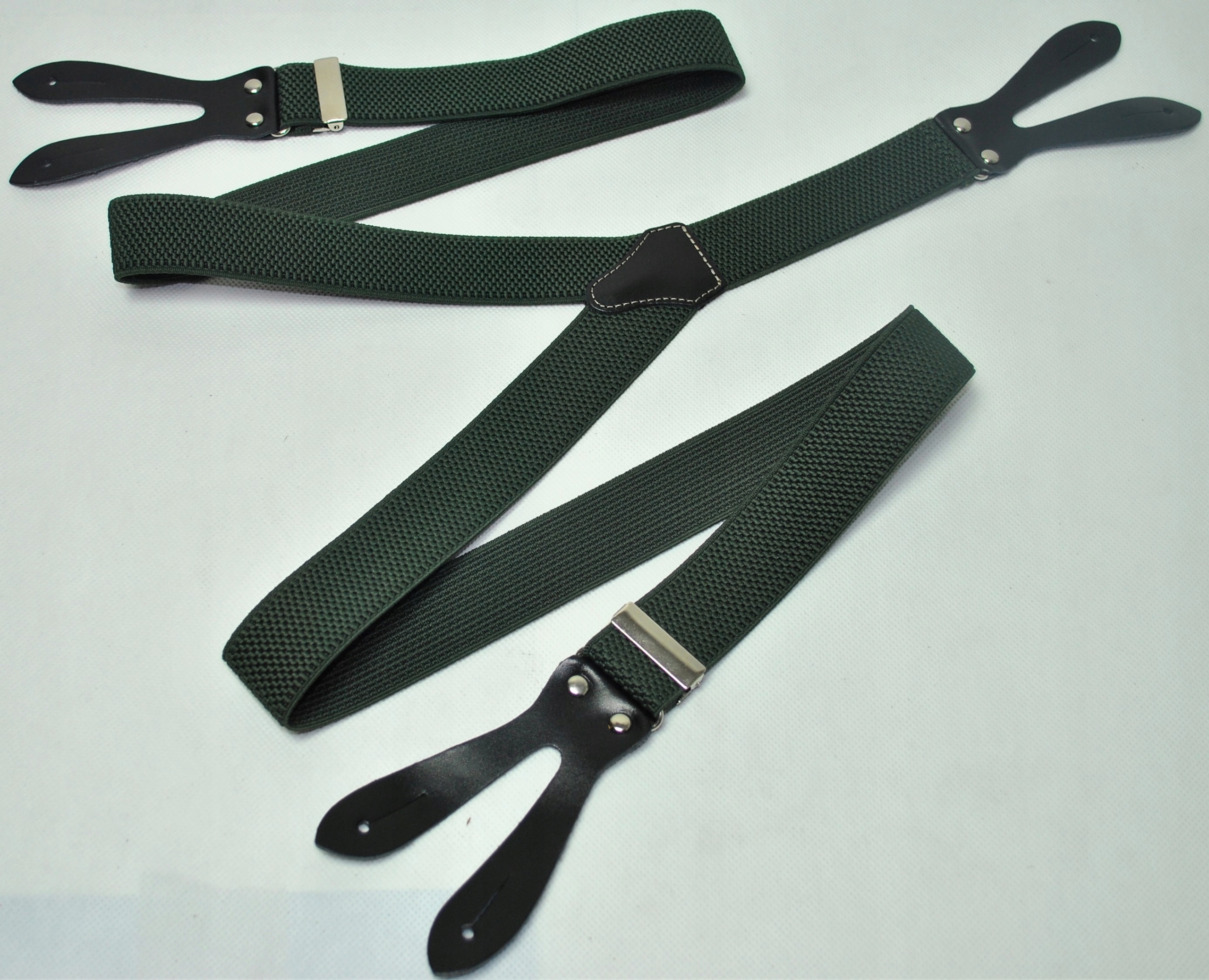 

Szelki męskie na guziki 110 cm / 35mm zielone