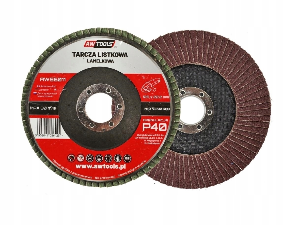 

Ściernica listkowa tarcza 125 mm P100 Awtools