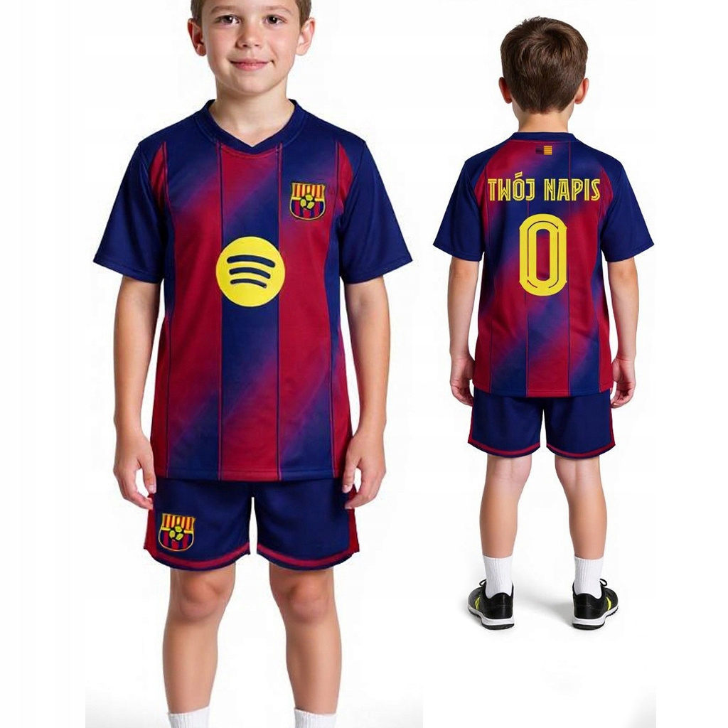 Strój piłkarski Lamine Yamal z własnym nadrukiem Imieniem Nadruk 2w1 146 cm