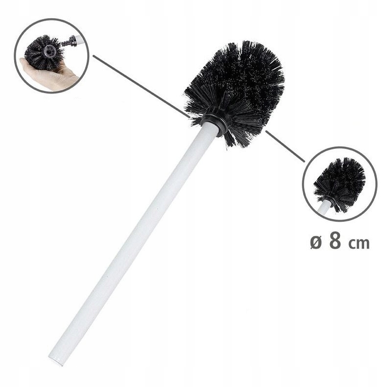 UCHWYT NA PAPIER metalowy BIAŁA SZCZOTKA WC WENKO Rodzaj wolnostojące