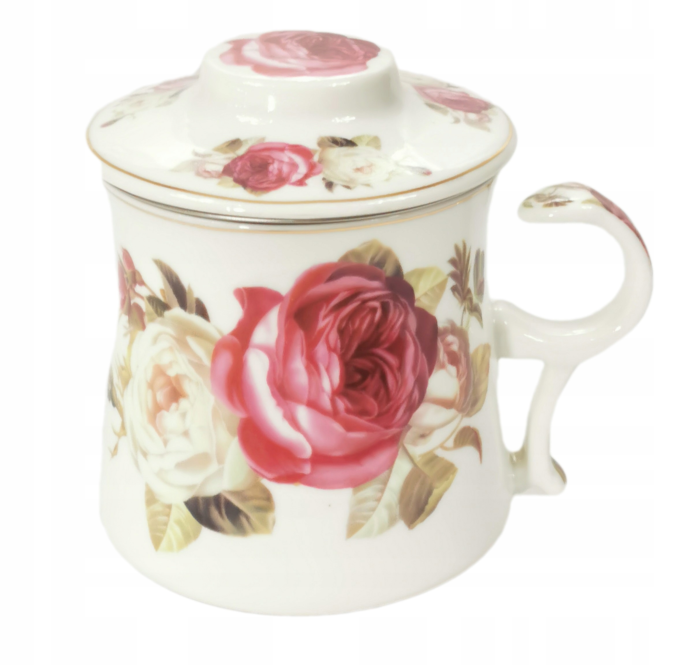 

Kubek z sitkiem i przykrywką Róża Czerwona 300ml.