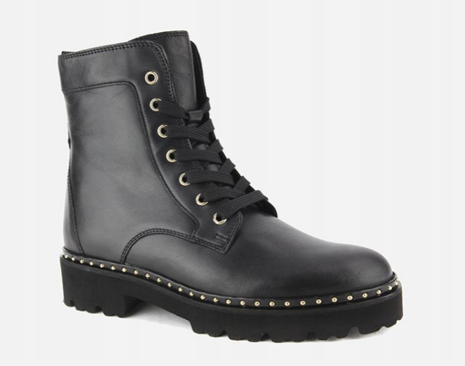 Gabor Veterboot Kotníkové Boty dámské černé kožené boty vel. 37