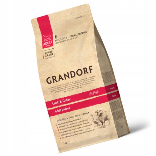 Grandorf Cat Lamb & Turkey Adult Indoor 2kg
