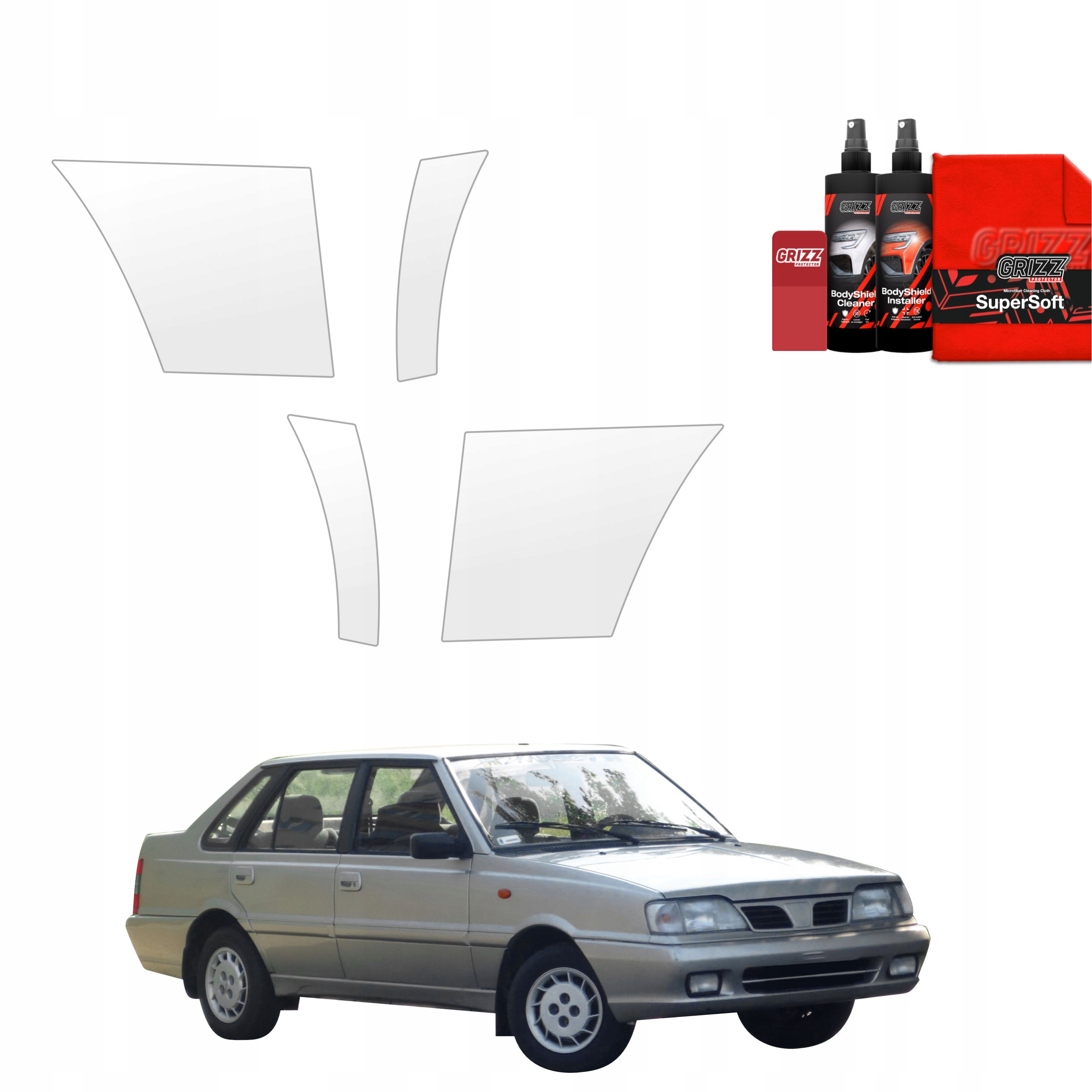 4v1 Fólie Ppf dýha na podběhy kol pro Polonez Atu (1996-1997)