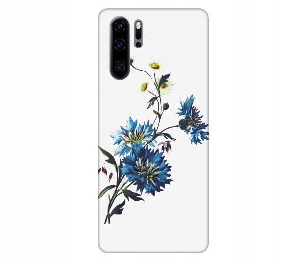 

Etui pokrowiec do Huawei P30 Pro Kwiat niebieski a