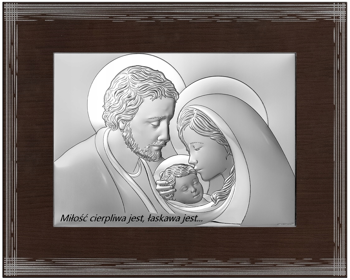 Obraz Svatá rodina dřevo 6745W/2 Gravírování Bonus