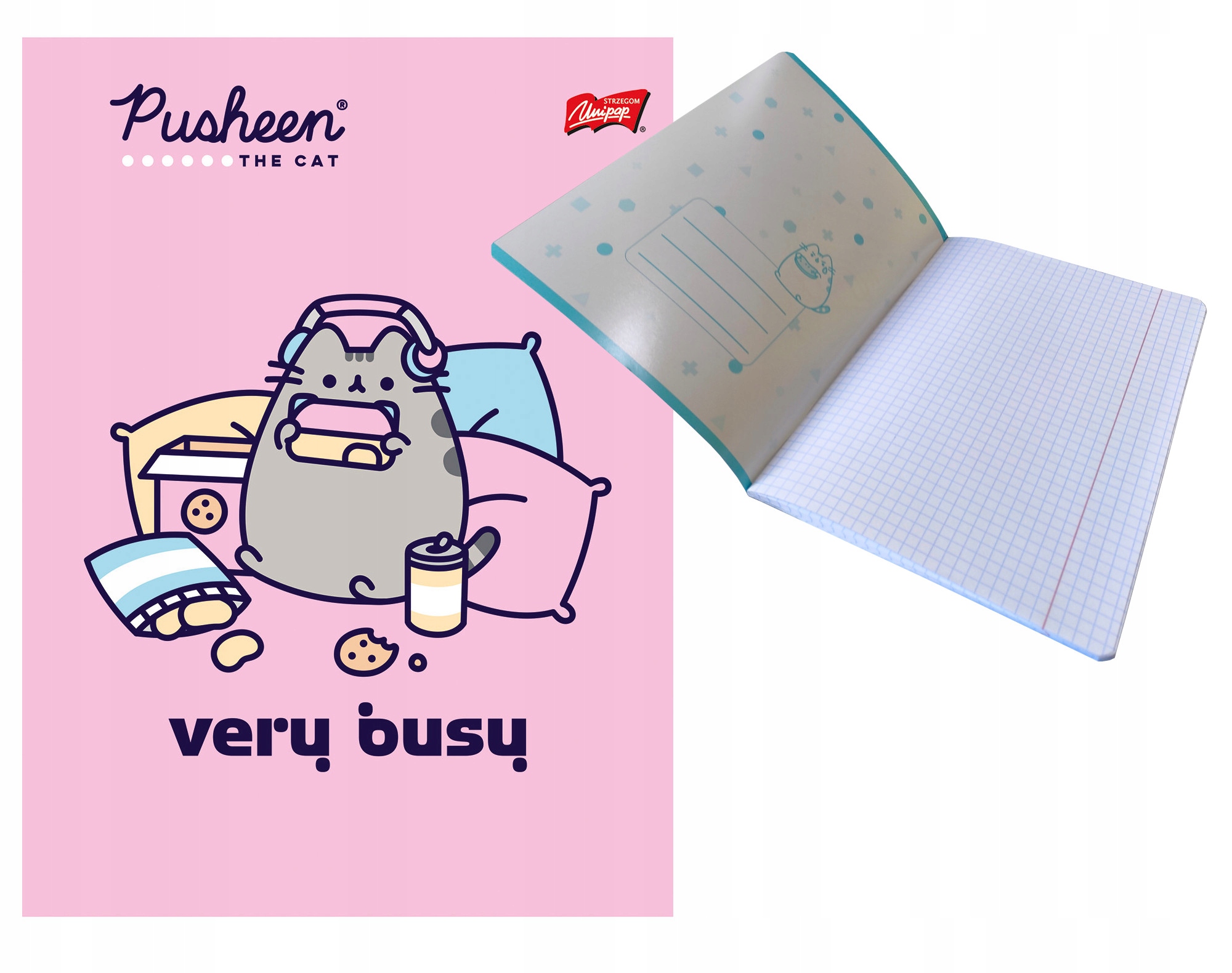 

Zeszyt A5 32 kartki w kratkę Pusheen Unipap