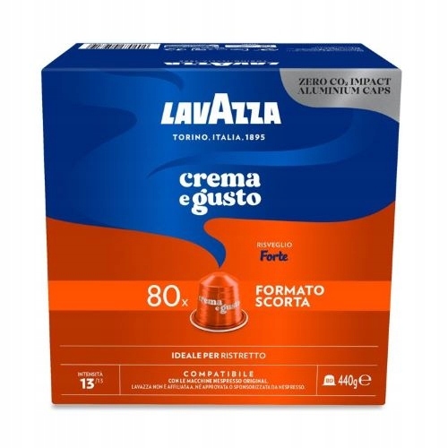 Kapsułki Lavazza Nespresso Crema e Gusto Forte 80 szt Włoska kawa