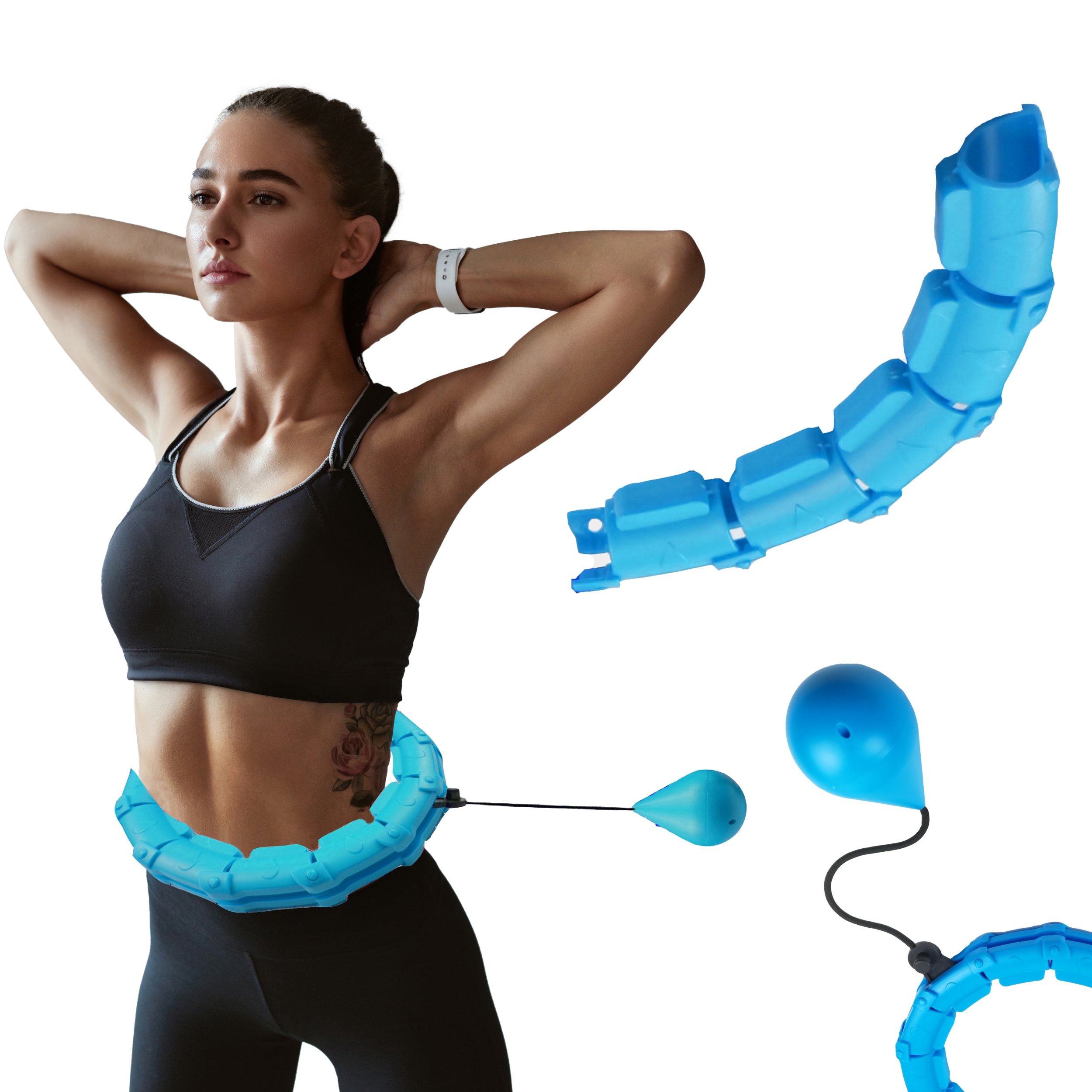 KRĘĆ SIĘ I CHUDNIJ ODCHUDZAJĄCE KOŁO HULA HOP z wypustami masażerem HULAHOP Model HULA HOP Masażerem obciążeniem Odchudzające Nettle