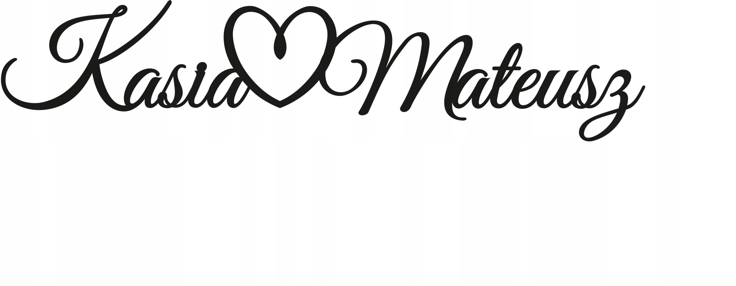 

Napis drewniany ścianka wesele serce 1,5m