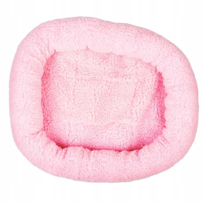 Levně Duvo+ Pelíšek Z Ovčí Kůže Růžové 40x45 cm
