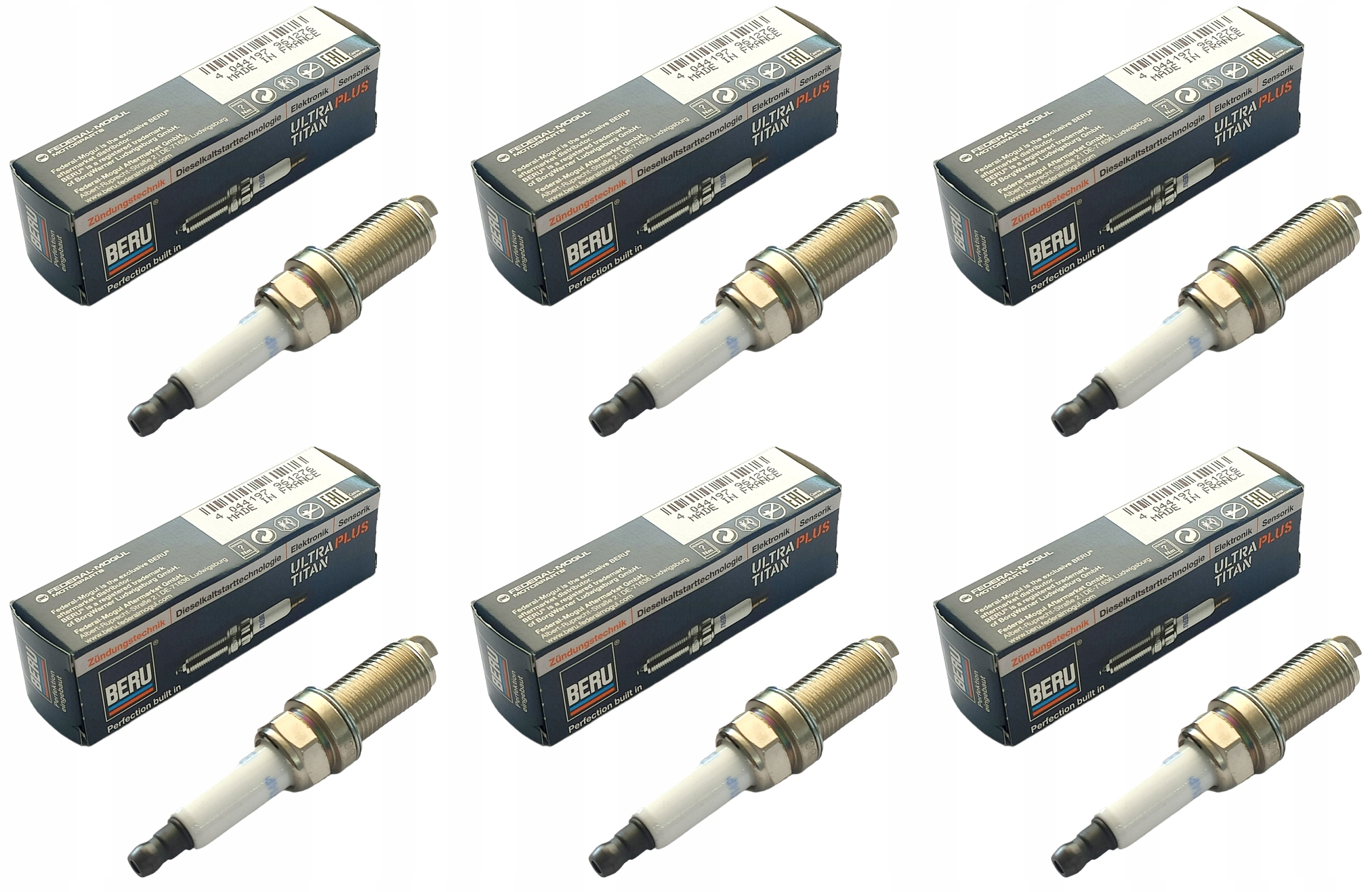 6X ŚWIECA ZAPŁONOWA BERU UPT14P ULTRA PLUS TITAN