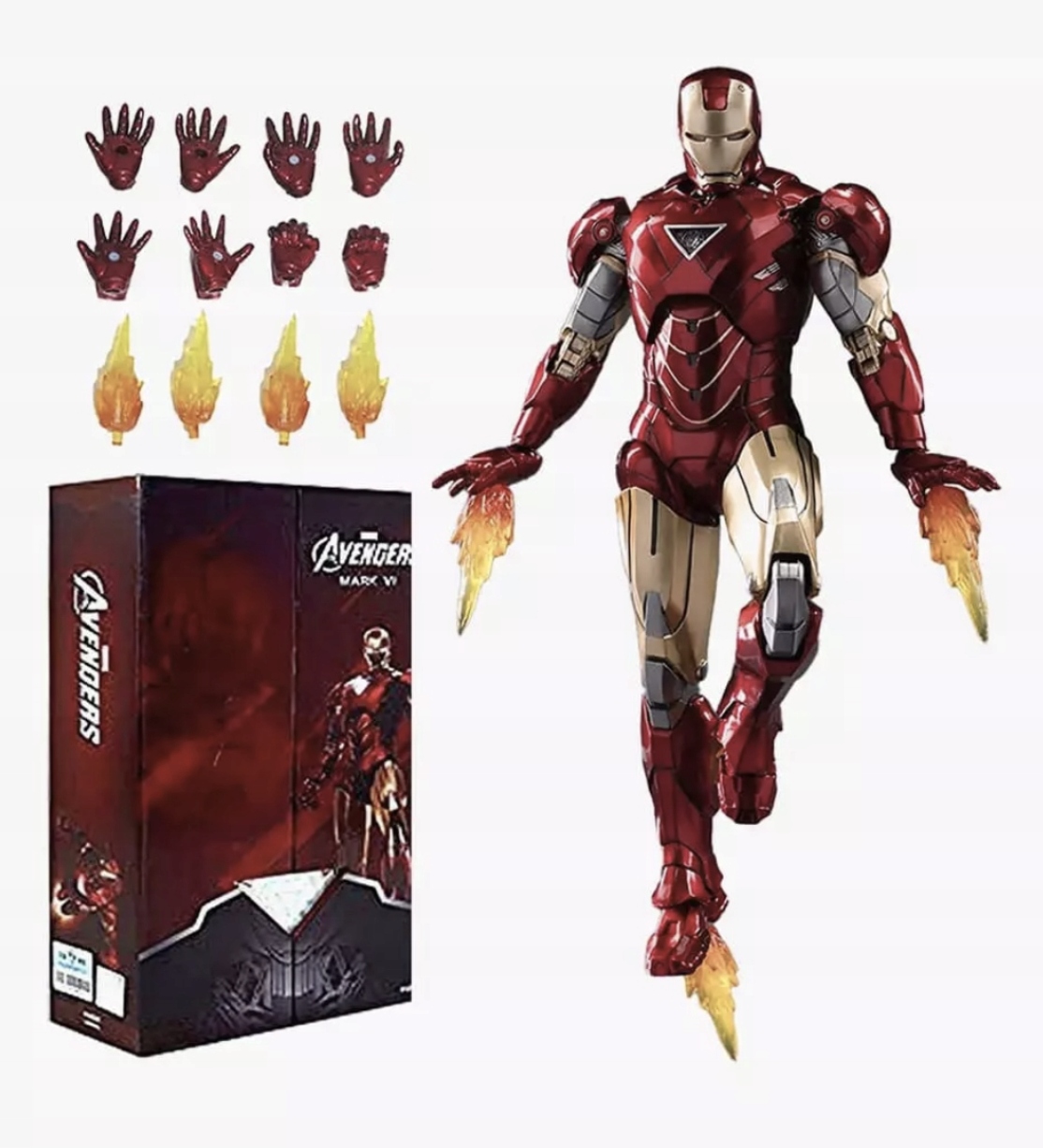 Pohyblivá figurka Iron Man Mk6 VI 18 cm Marvel Zd Toys Originál