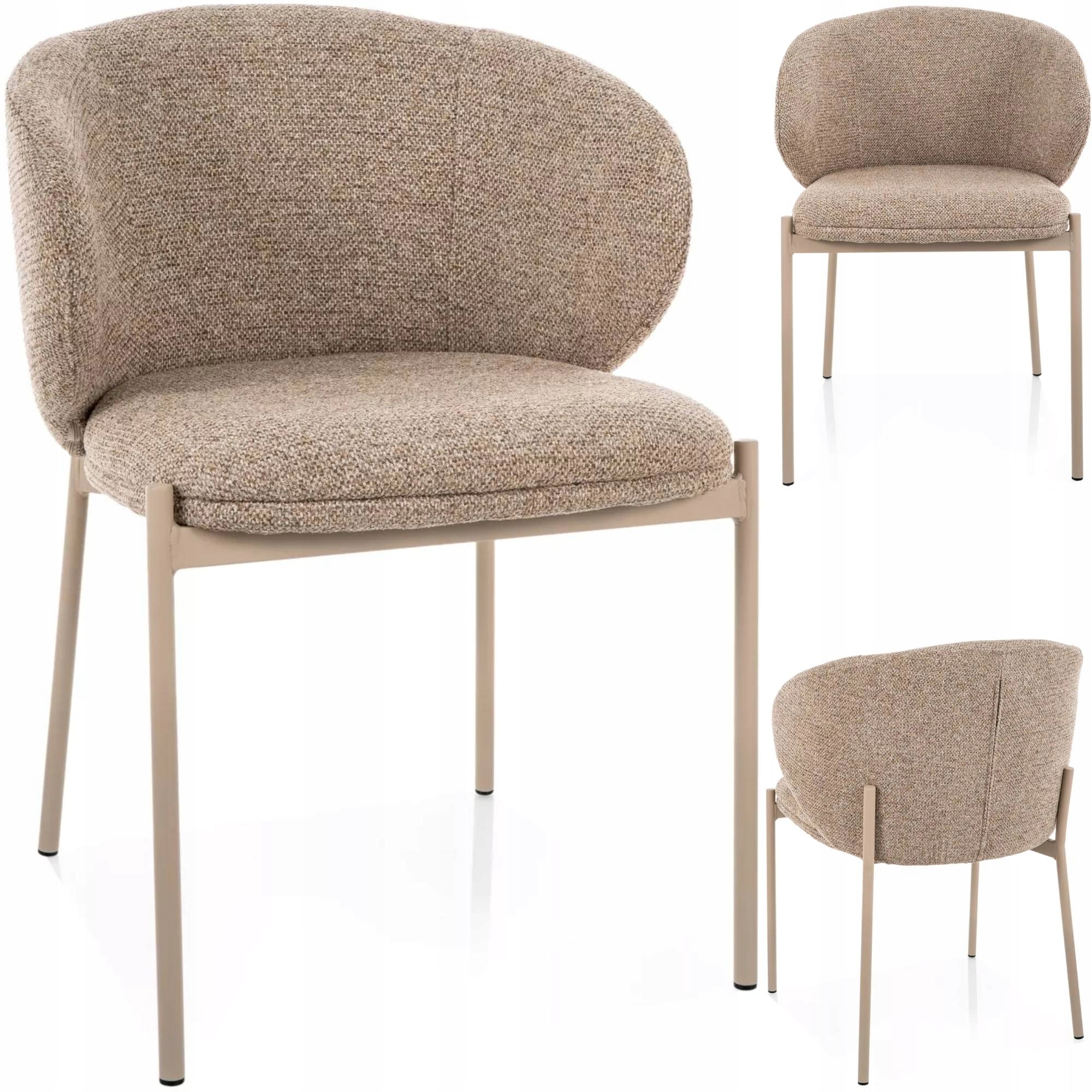 KRZESŁO TAPICEROWANE UNIWERSALNE KASZMIR/BEŻ AUTO-RETURN KIOTO SIGNAL