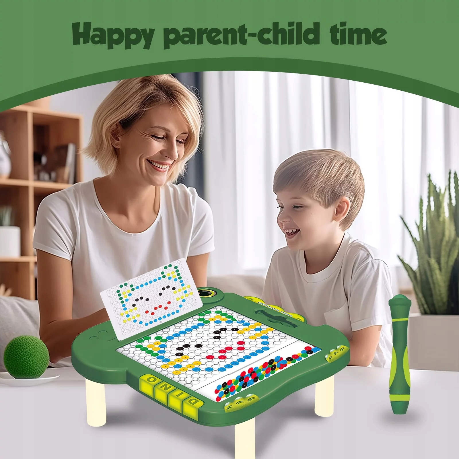 TABLICA MAGNETYCZNA KROPKI EDUKACYJNA DLA DZIECI MAGNETYCZNA DINO BOARD Marka Pozostałe