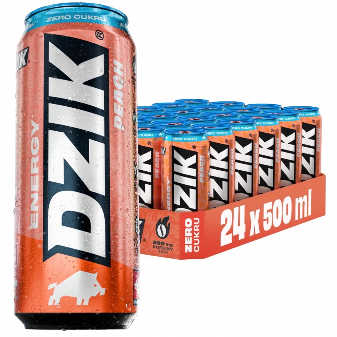 Wk Dzik Energy 500 ml Napój energetyczny Energetyk 0 kalorii 0 cukru koks