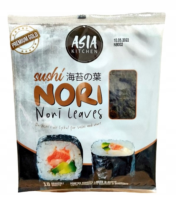 

Algi morskie glony Yaki Sushi Nori Gold Ak 10 ark