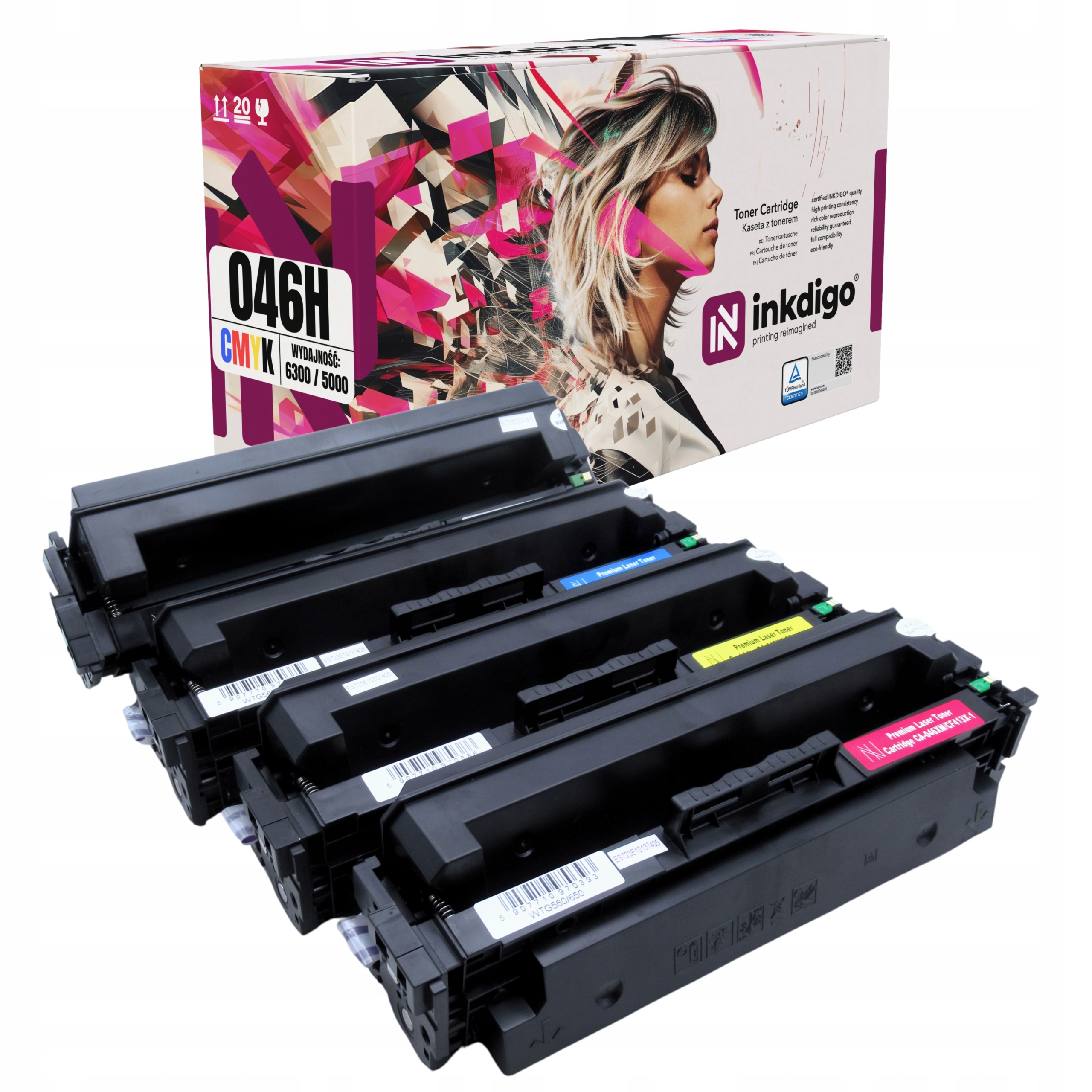 CRG046 4x Toner zamiennik do Canon I-Sensys LBP611 LBP613 MF631 MF634