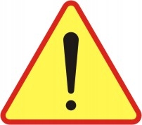 Znak drogowy A-30 odblaskowy 750 mm