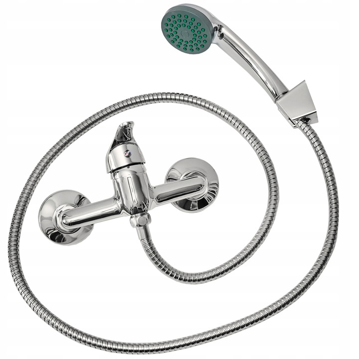 BATERIA PRYSZNICOWA NATRYSKOWA ŚCIENNA +ZESTAW