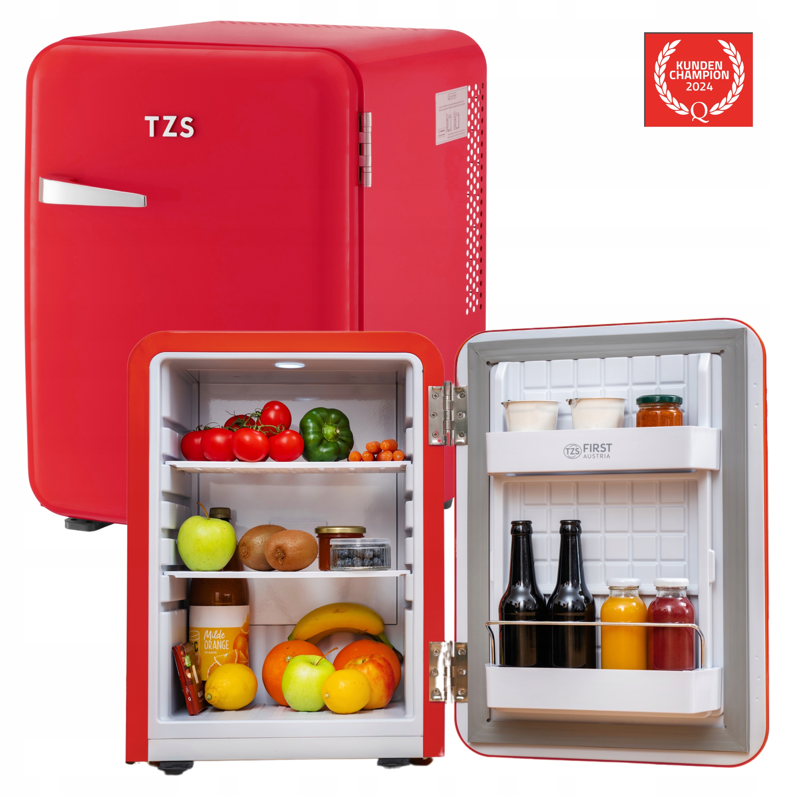 Lodówka hotelowa 40l minibar podblatowa cicha z led regulacją i 6 półkami