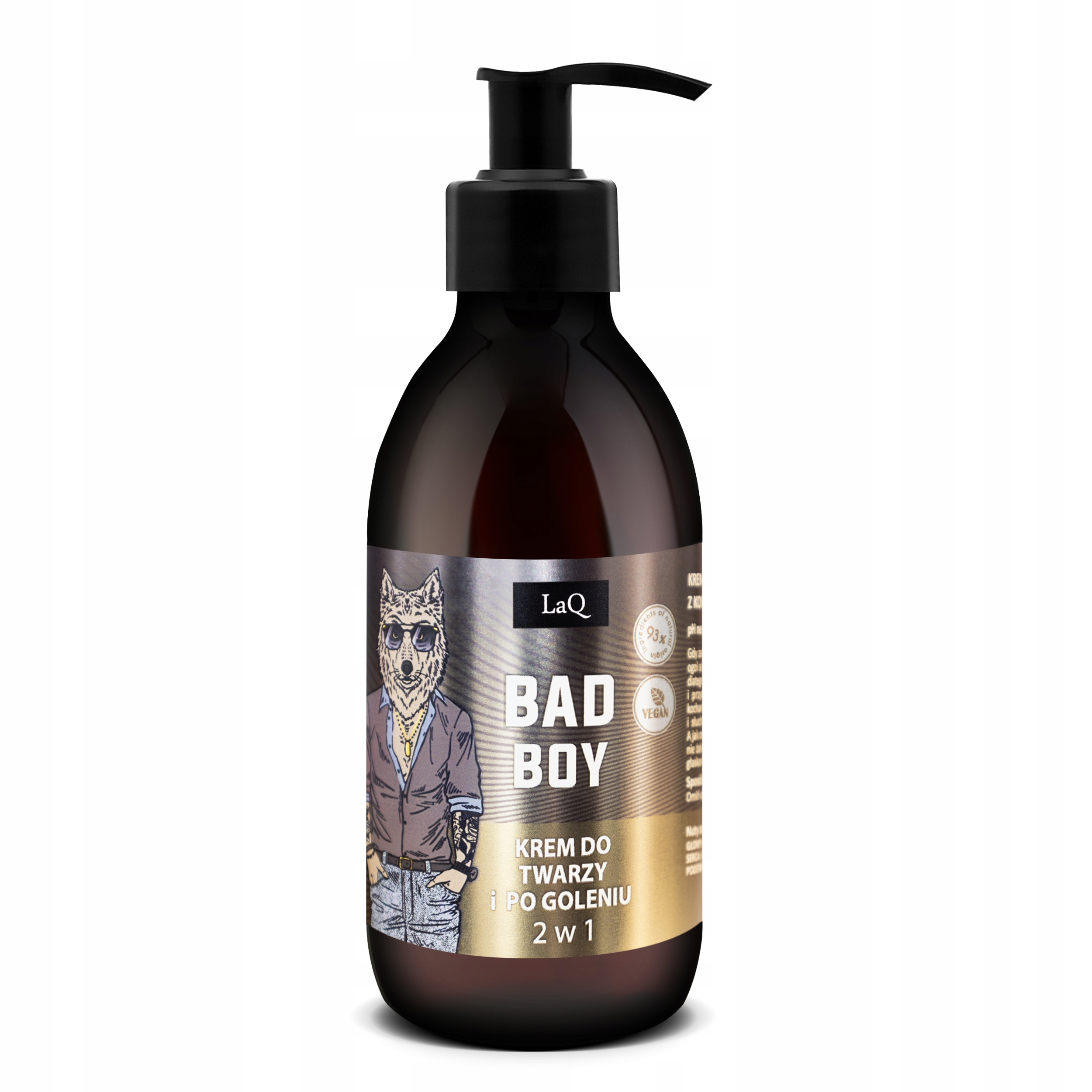 Krém na obličej a po holení pro muže přírodní Bad Boy 150 ml LaQ