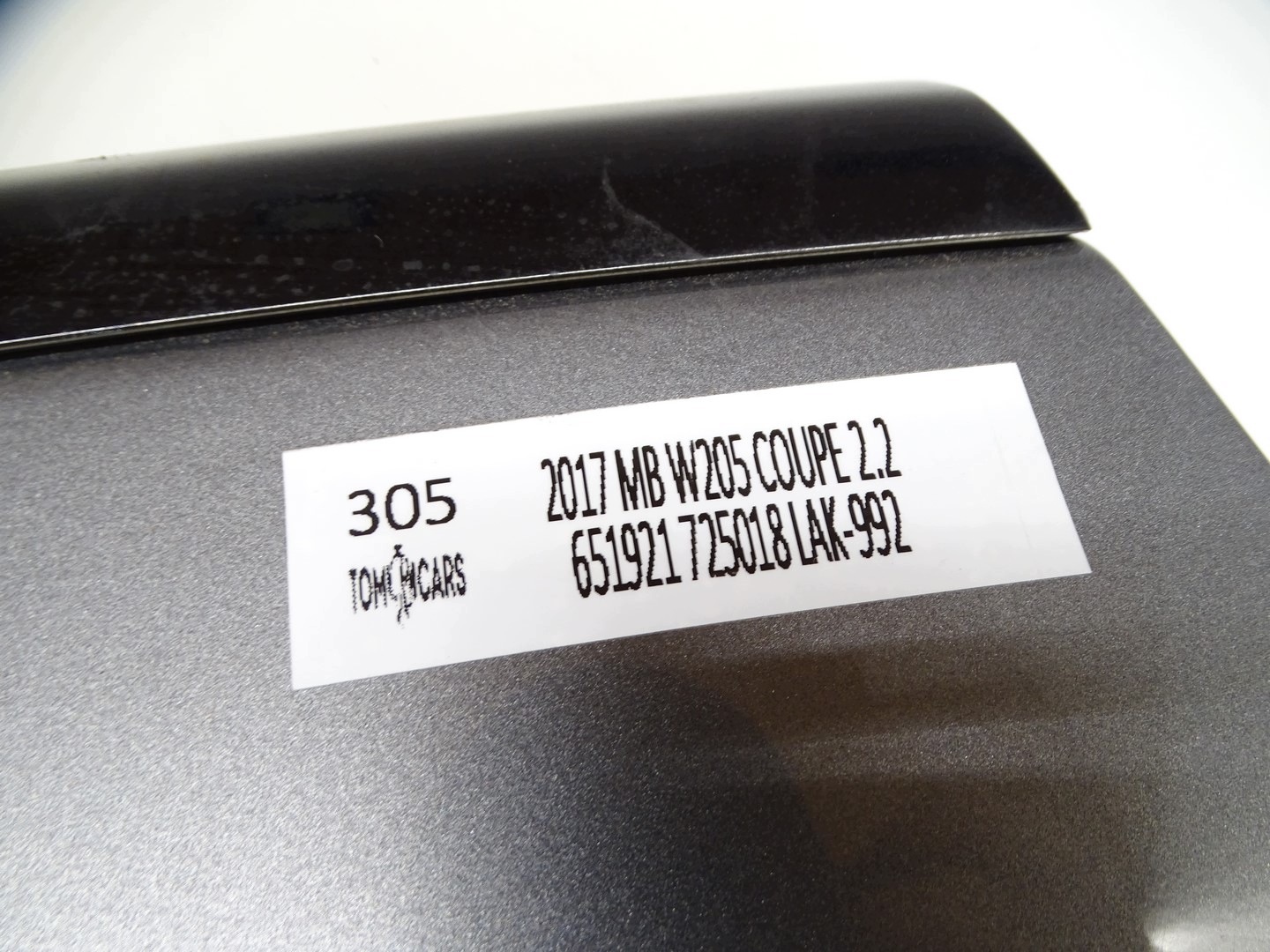 door left front left front MERCEDES W205 COUPE LAK 992