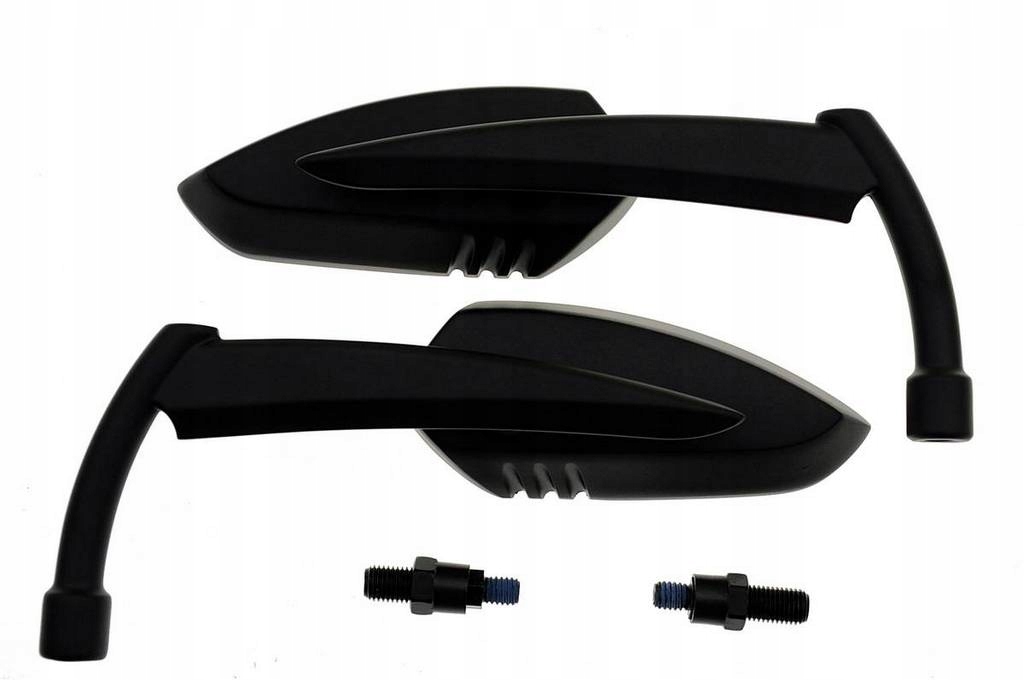 AS19L-18 - УНІВЕРСАЛЬНІ ДЗЕРКАЛА ЧОРНИЙ МАТОВИЙ СТРІЛКА ЧОППЕР