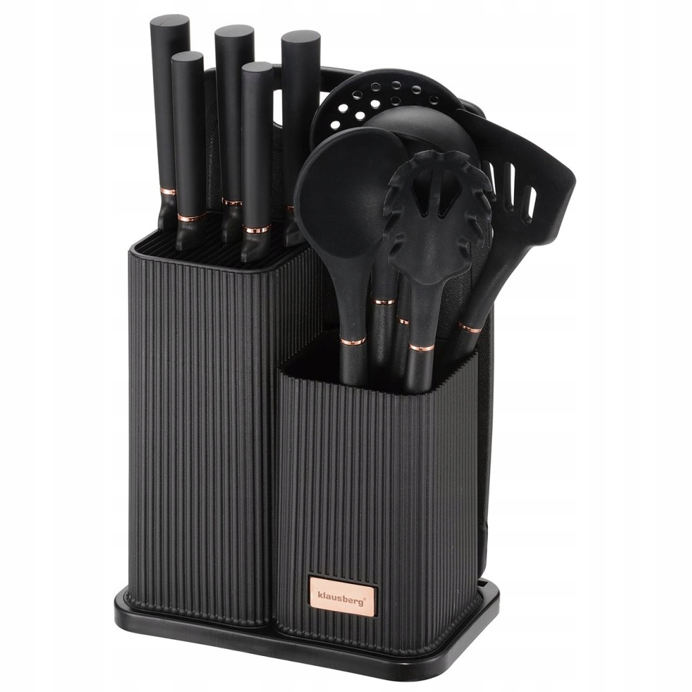 Sada kuchyňského náčiní, nožů, nástrojů a krájecí deska, Klausberg