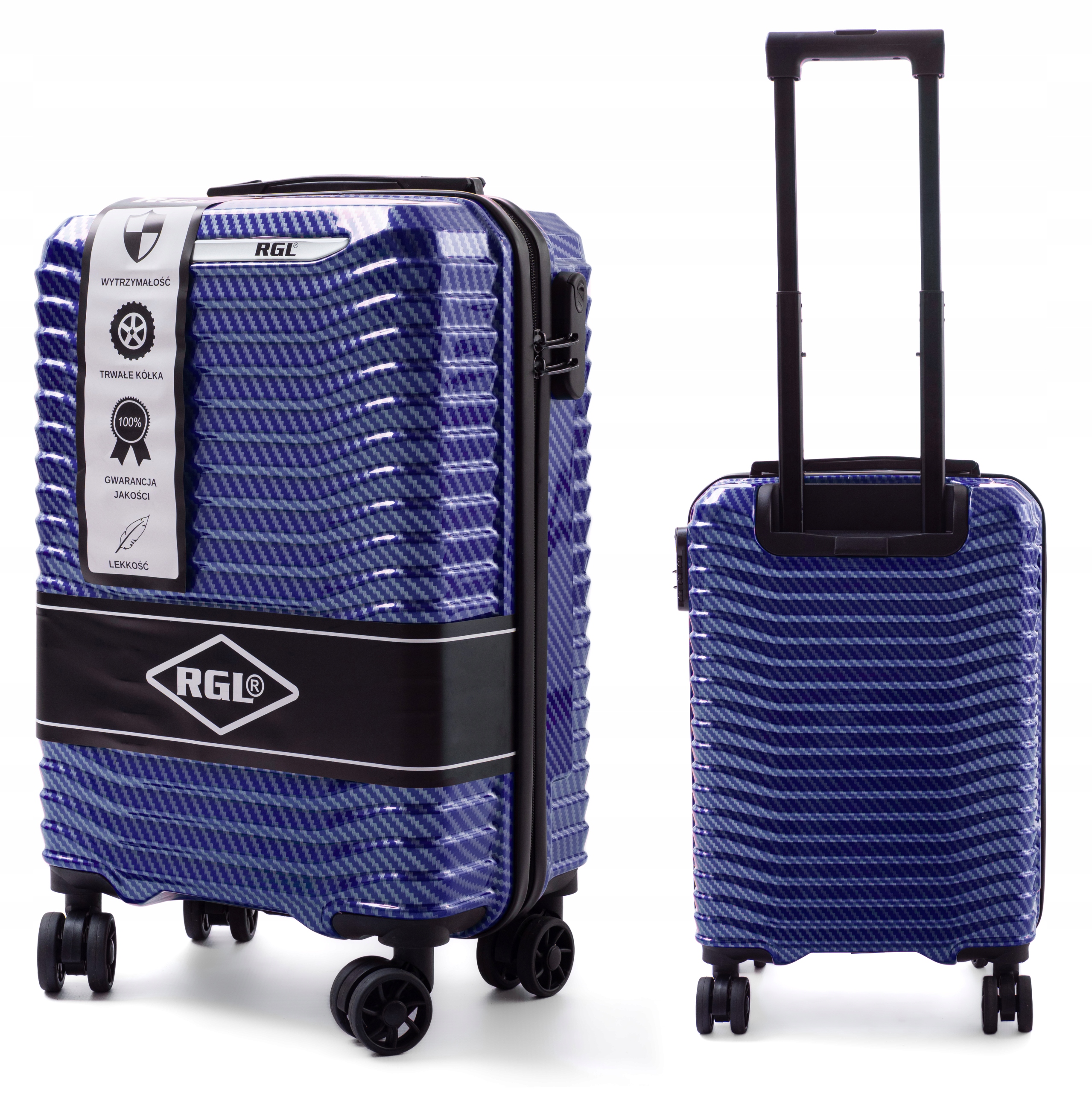 MAŁA WALIZKA L NA KÓŁKACH PODRÓŻNA TORBA ABS RGL Rodzaj twarda