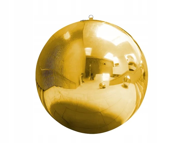 Nafukovací koule, zlatá zrcadlová, 60 cm
