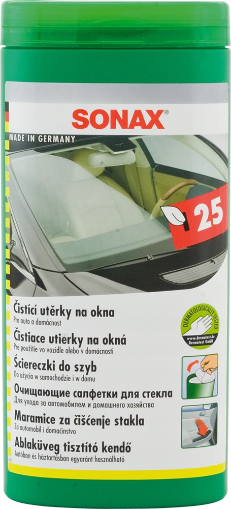 

Sonax Ściereczki chusteczki do mycia szyb 25szt.