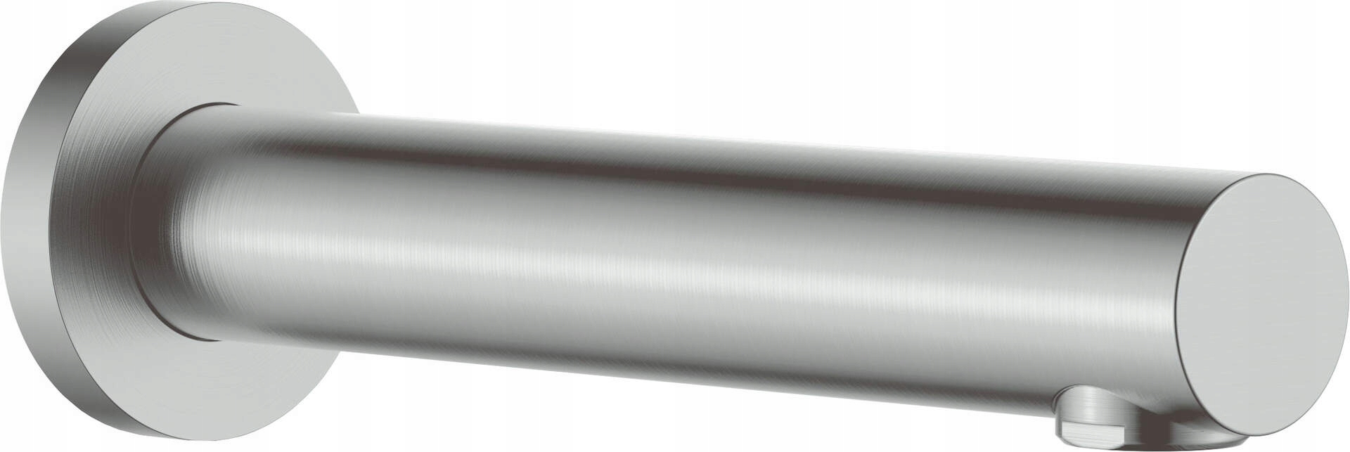 Oceľová vaňová výlevka 200 mm, mosadz, montáž pod omietku