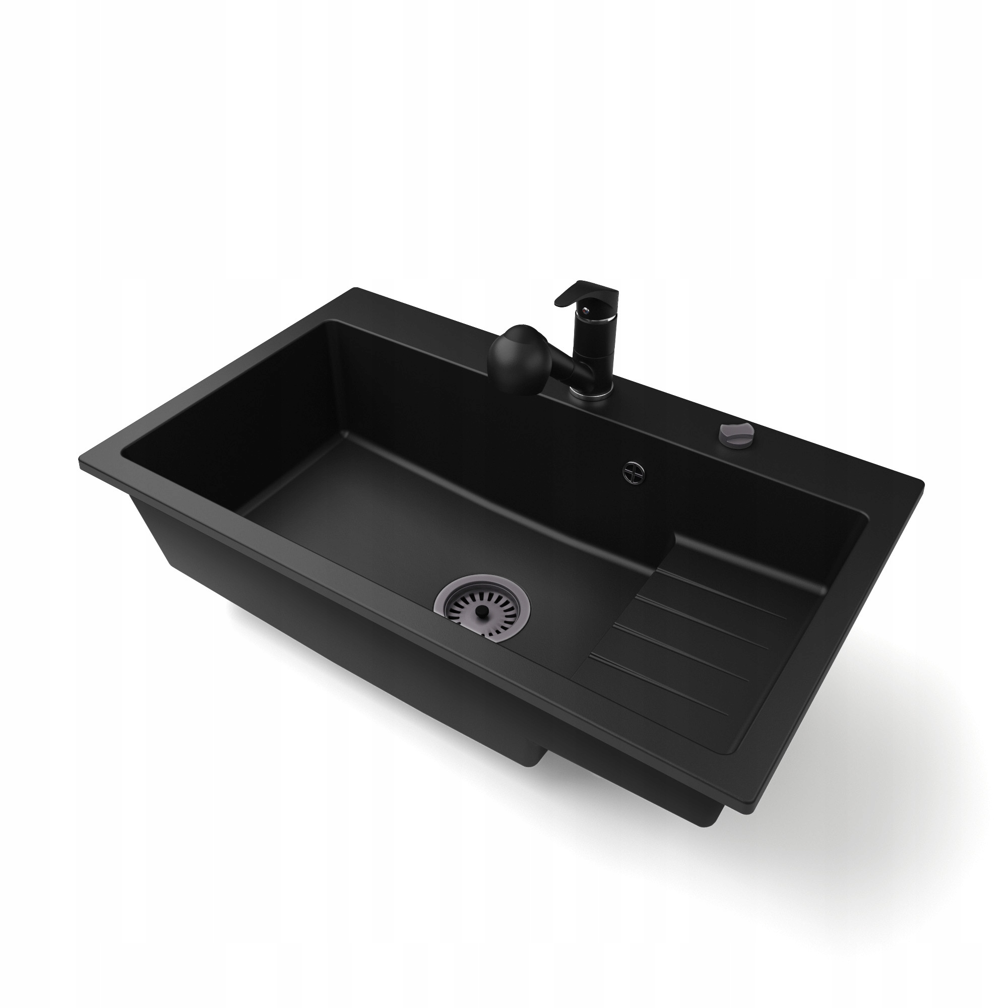 Kuchyňský dřez Jednokomorový Aron Sifon Automatický Baterie Atut
