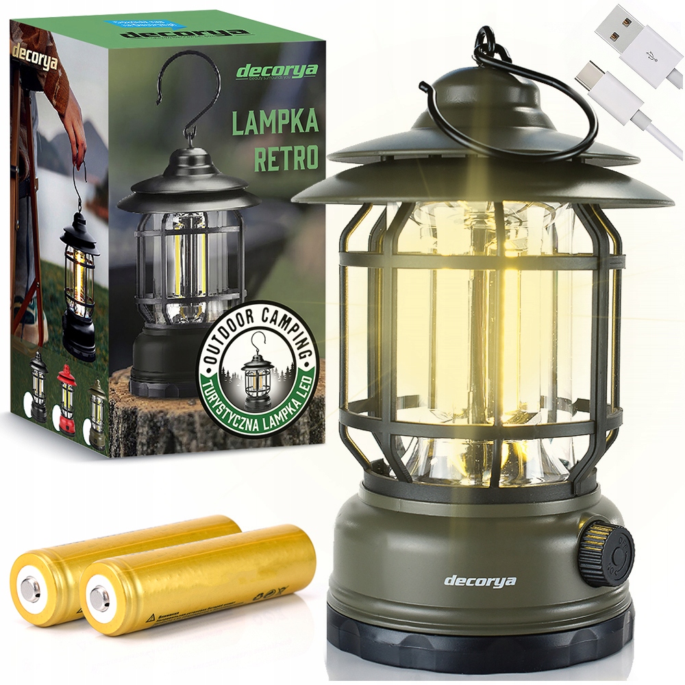 

Latarka Led Akumulatorowa Wisząca Stojąca Lampka