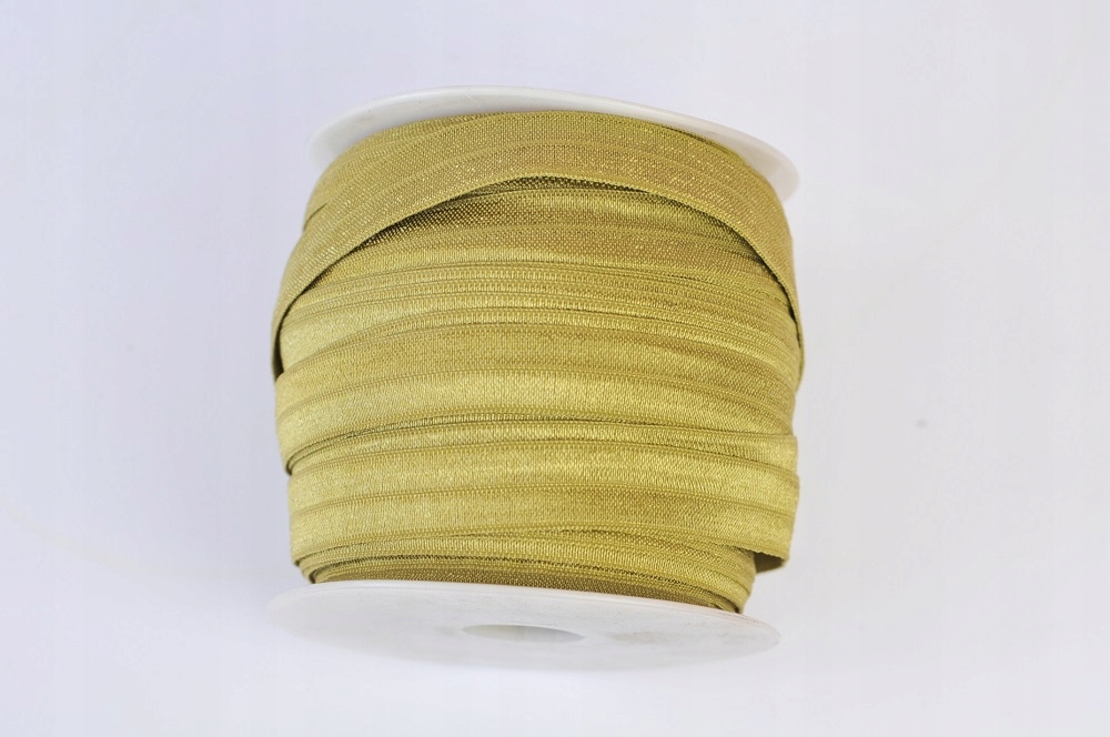 Gumka twistband lamówka płaska 1mb maseczka Złoto