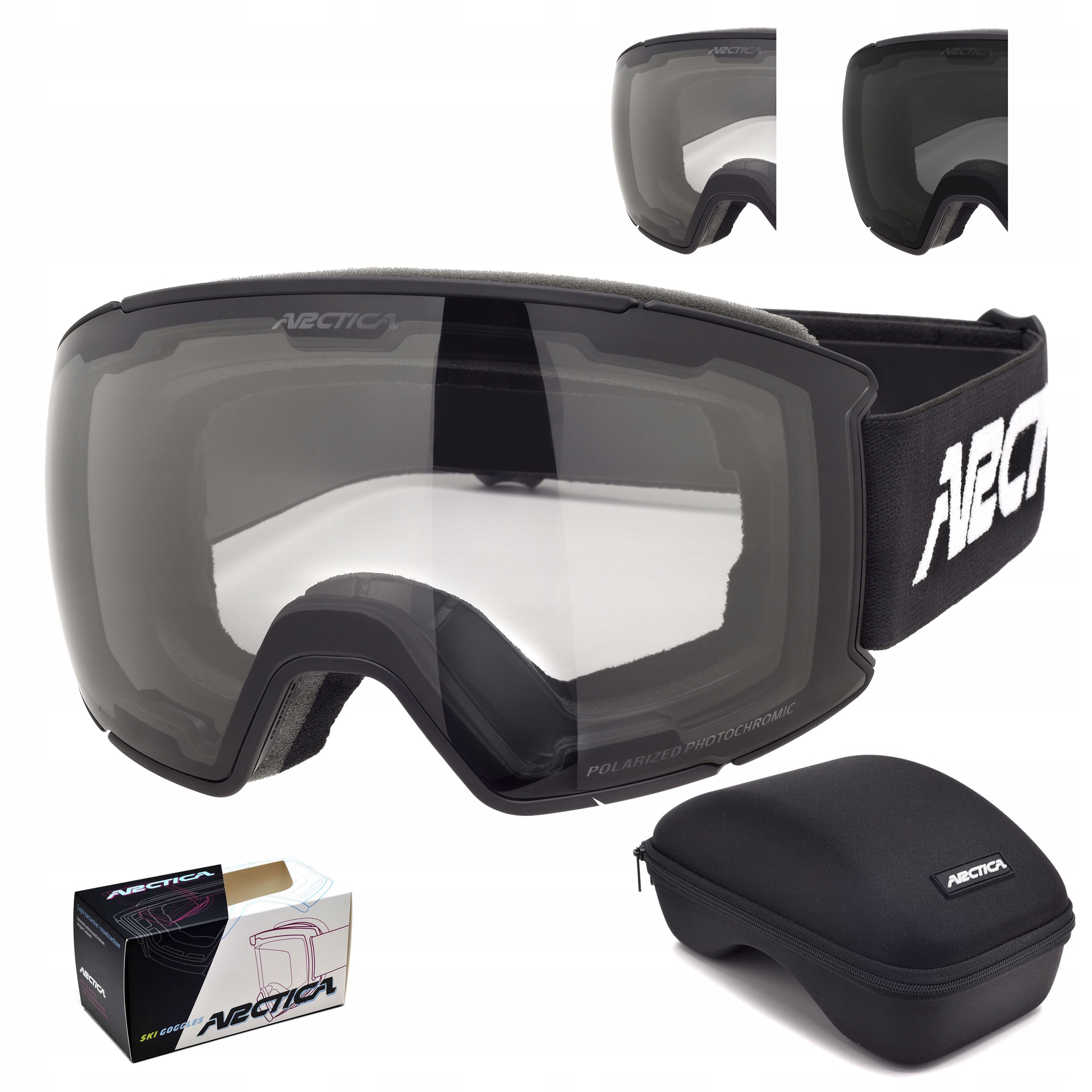 Lyžařské Brýle Fotochrom Polarizace Arctica G-121FP Vyměnitelné Sklo Pouzdro