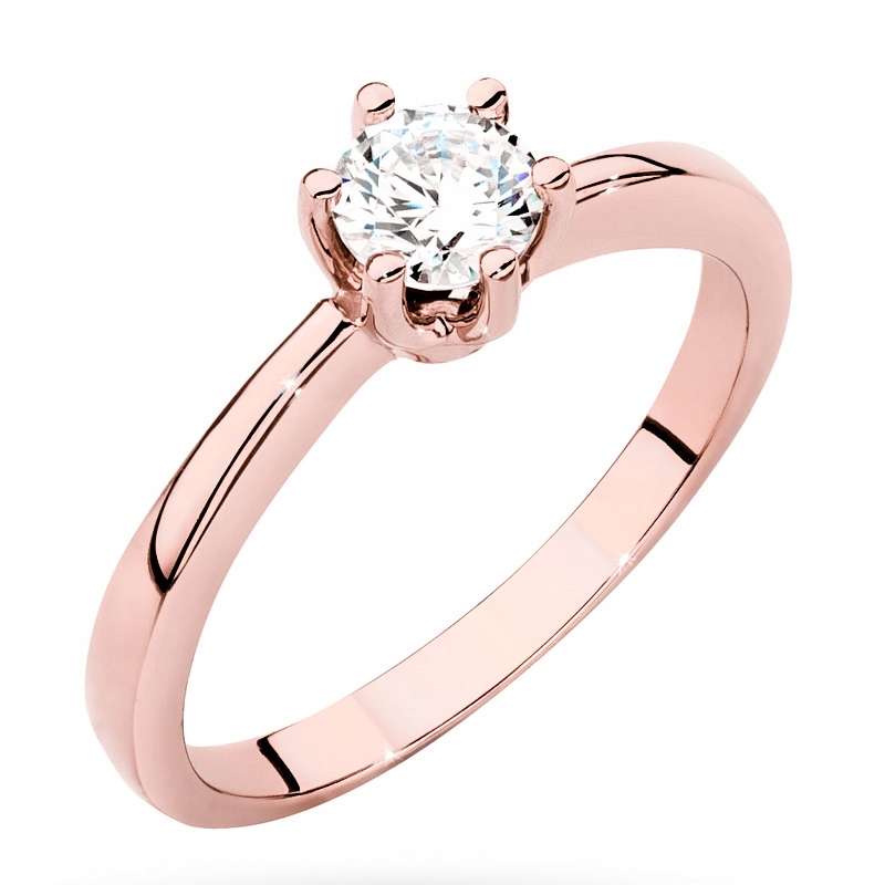 Krásný Zlatý Prstýnek 585 s Briliantem 0,40 ct